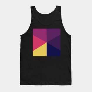 Triangle Of Sun Set Colors Pattern Tank Top